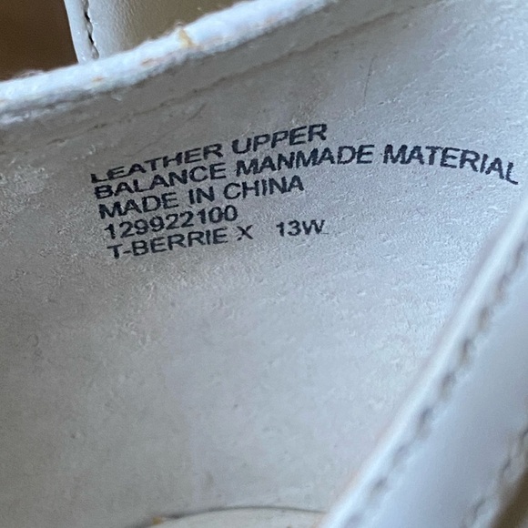 NICKELS White Leather Strappy 1” Wedge Sandals Open Toe Hard to Find Size 13W - Picture 5 of 14